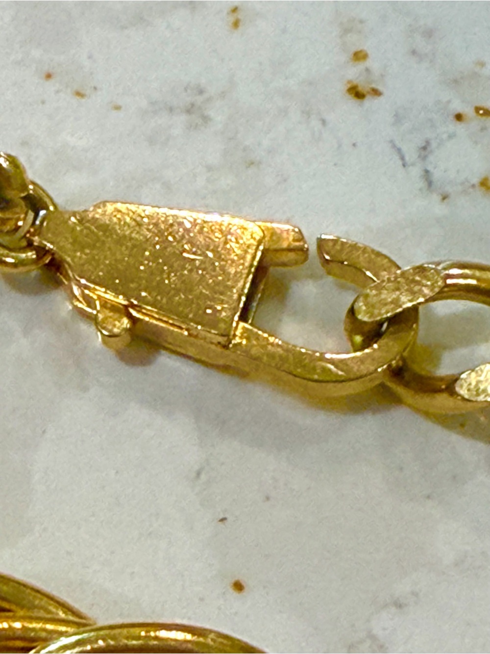 Vintage Chunky Gold-Plated Interlocking Rosa Rope Statement Chain - Picture 4 of 5